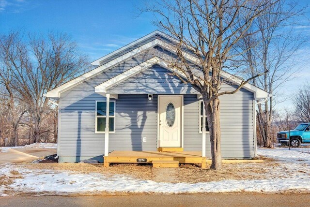 view of bungalow