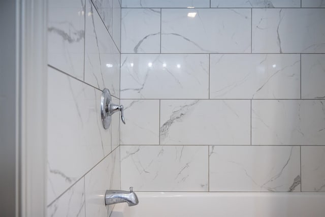 details with tiled shower / bath