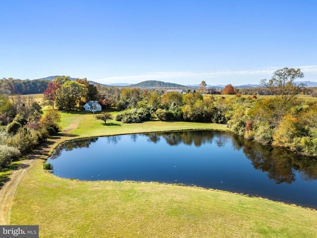 property view of water with a mountain view