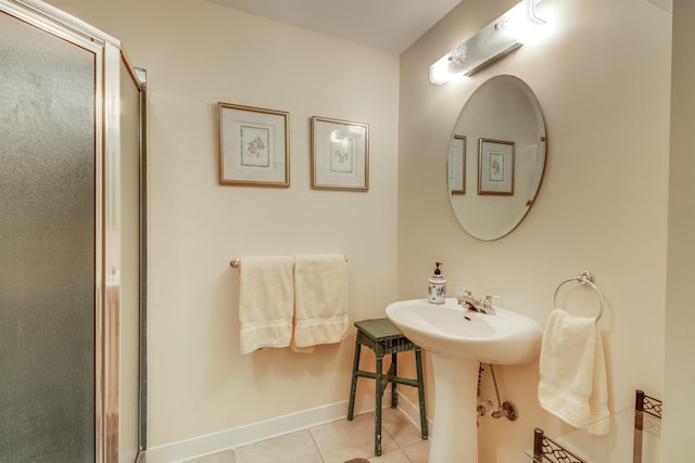 bathroom featuring tile patterned floors