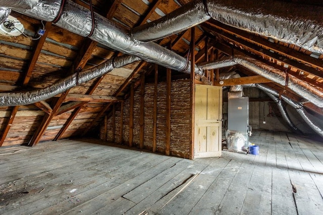 view of attic