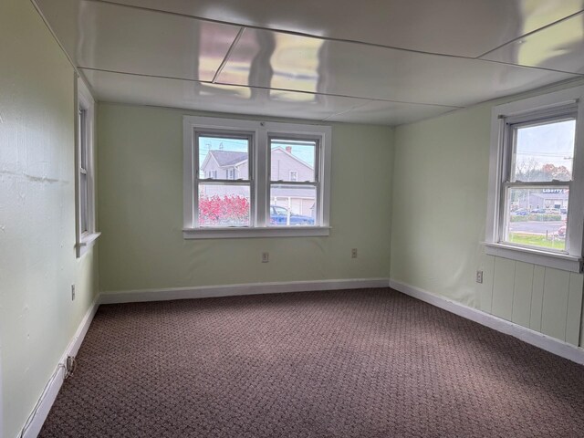 carpeted spare room with plenty of natural light