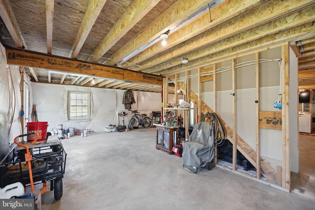 view of basement