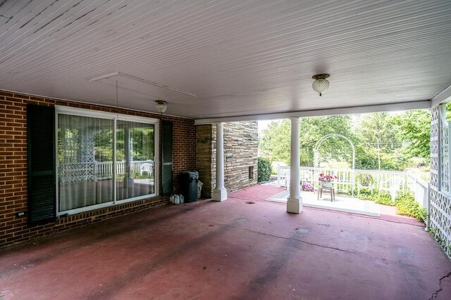 view of patio / terrace featuring a porch