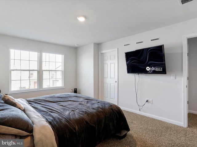 bedroom featuring carpet flooring