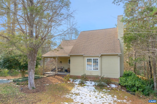 view of rear view of property