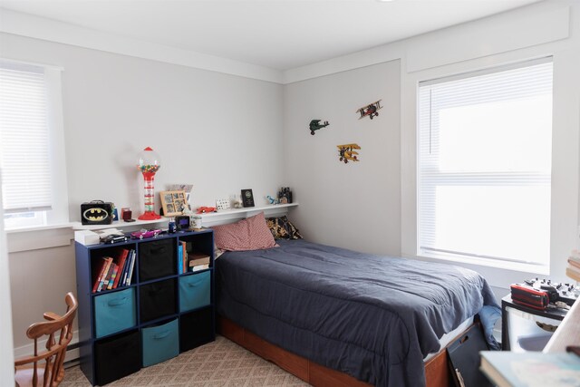 bedroom featuring multiple windows