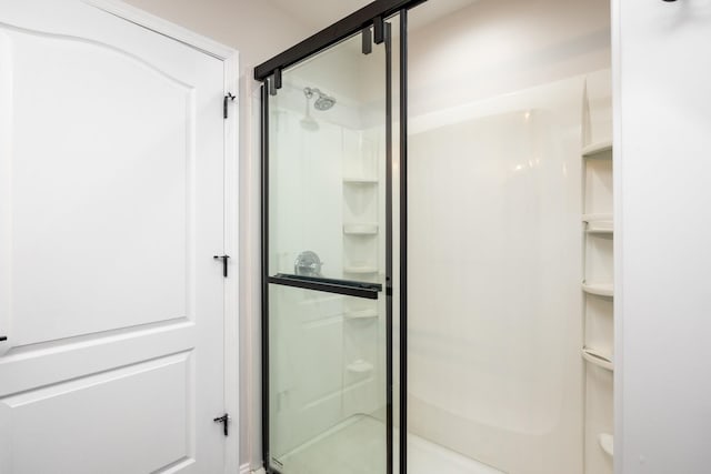 bathroom with walk in shower