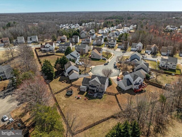 drone / aerial view featuring a residential view