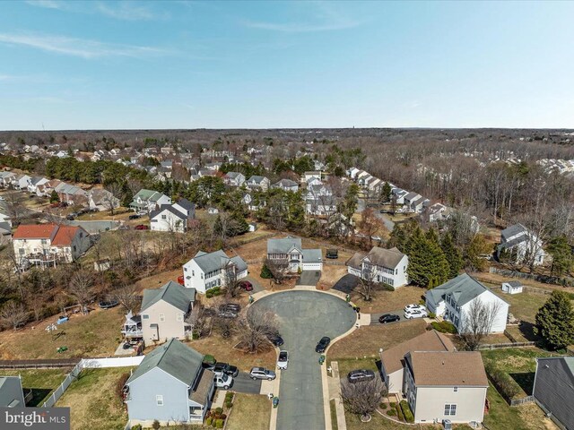 drone / aerial view featuring a residential view