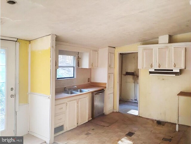 kitchen with sink and dishwasher