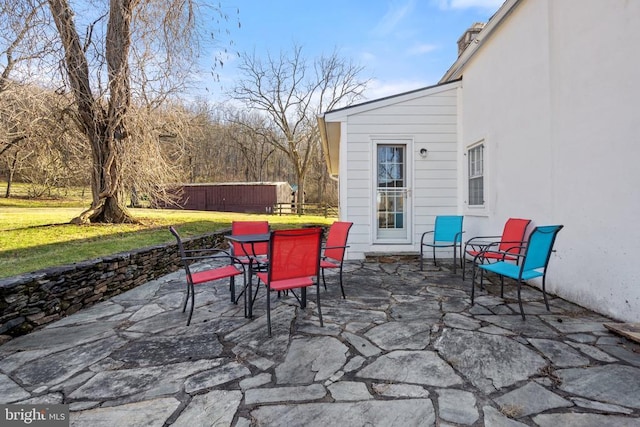 view of patio / terrace featuring outdoor dining space