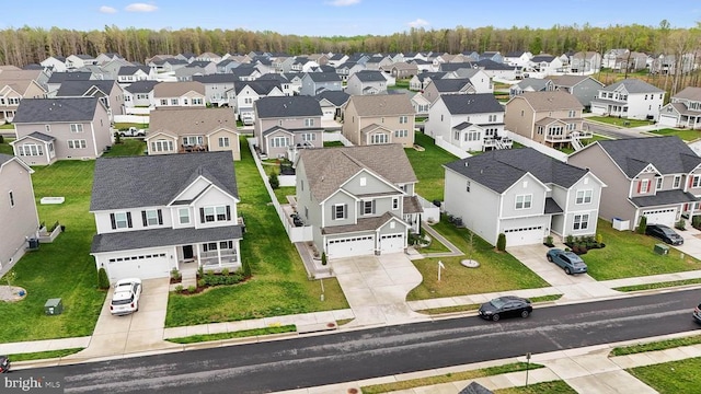 aerial view featuring a residential view