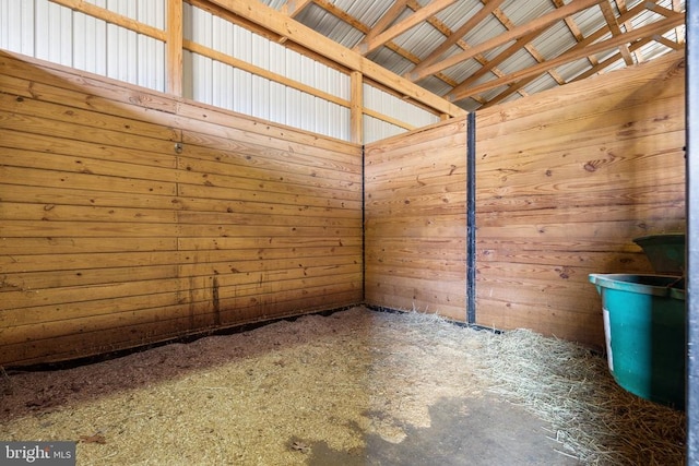 view of horse barn