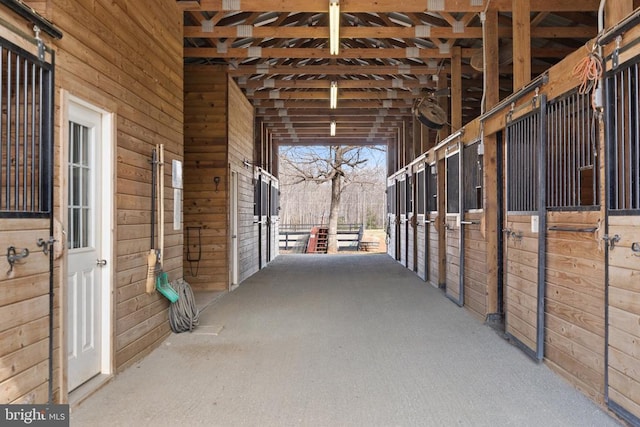 view of horse barn