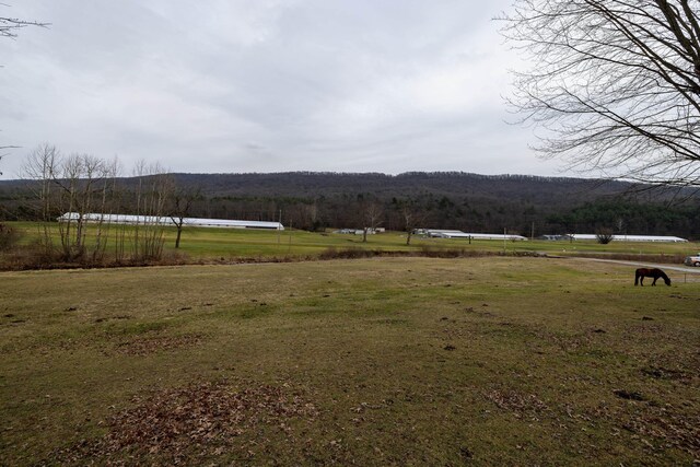 property view of mountains with a rural view