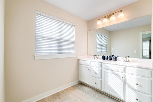 bathroom featuring vanity