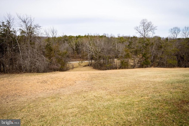 view of landscape featuring a view of trees