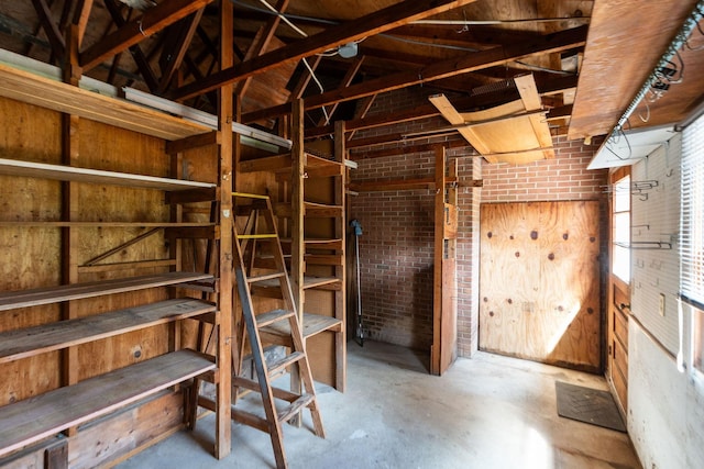 view of storage room