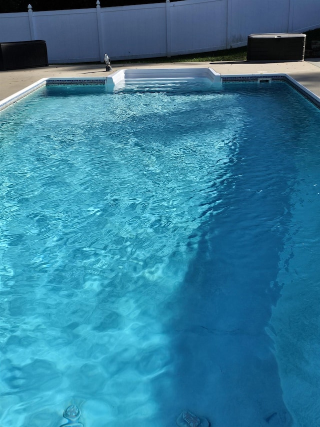 view of pool with fence and a fenced in pool