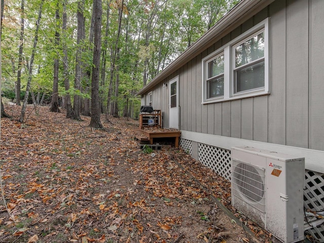 view of home's exterior featuring ac unit