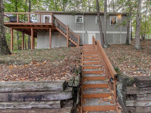 view of rear view of property