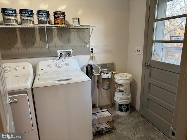 laundry area featuring independent washer and dryer