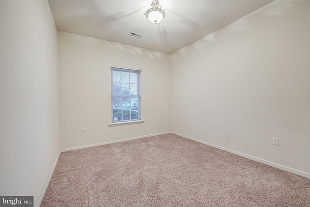 view of carpeted empty room