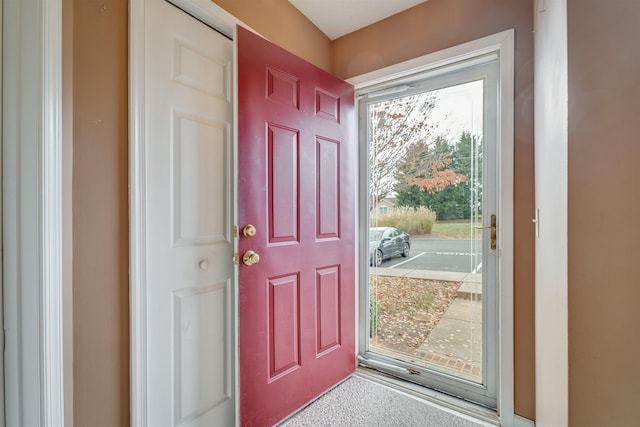 view of foyer entrance