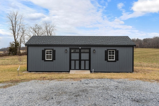 view of outbuilding