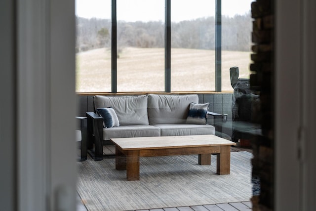 living room with a healthy amount of sunlight