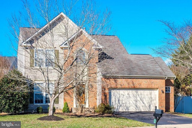 view of property featuring a garage