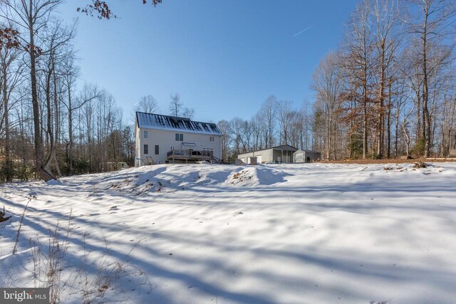 exterior space with a deck