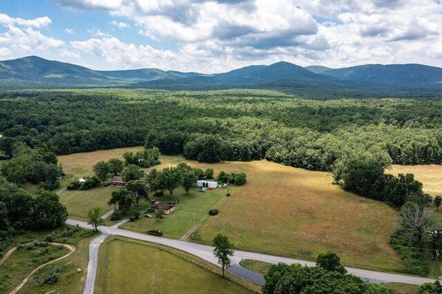 aerial view featuring a mountain view