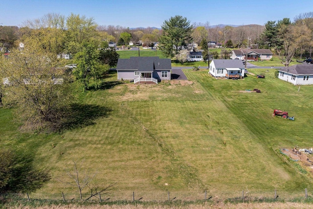 aerial view featuring a residential view