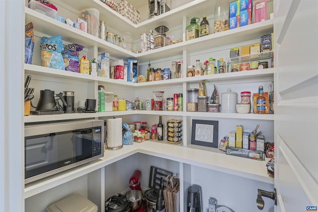 view of pantry