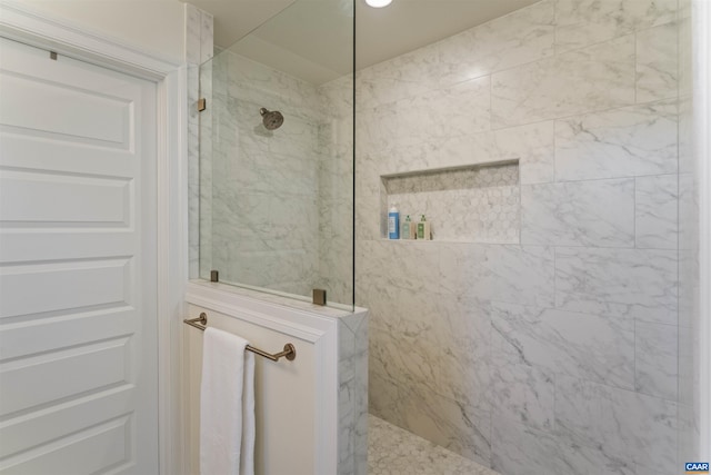 bathroom with walk in shower