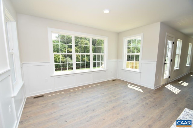 interior space featuring light hardwood / wood-style flooring