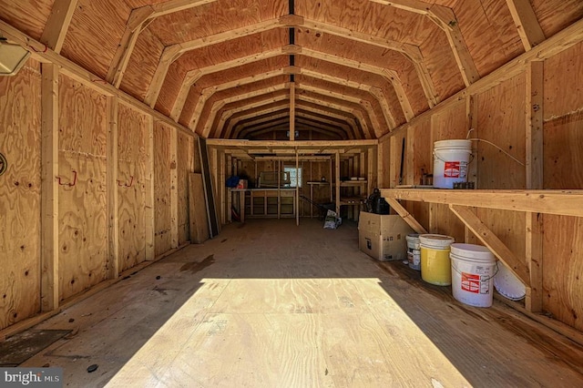 view of storage room