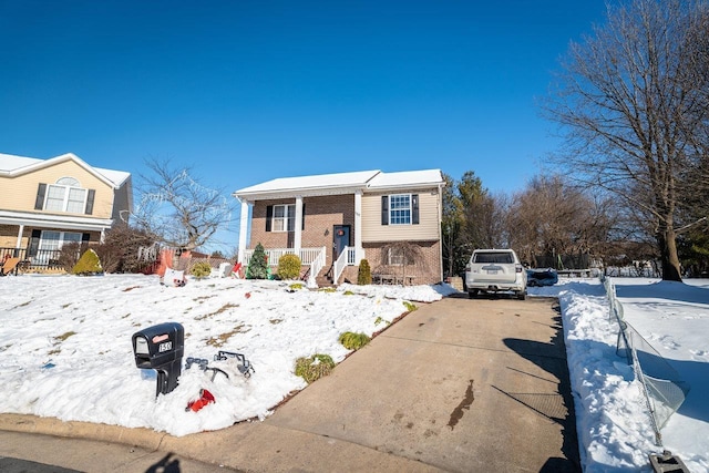 view of split foyer home