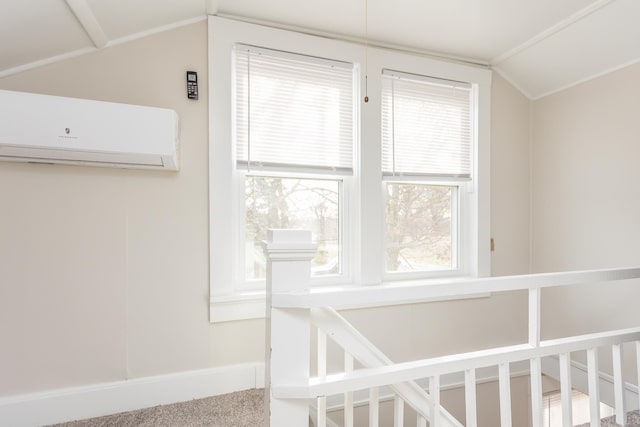 room details featuring a wall mounted air conditioner