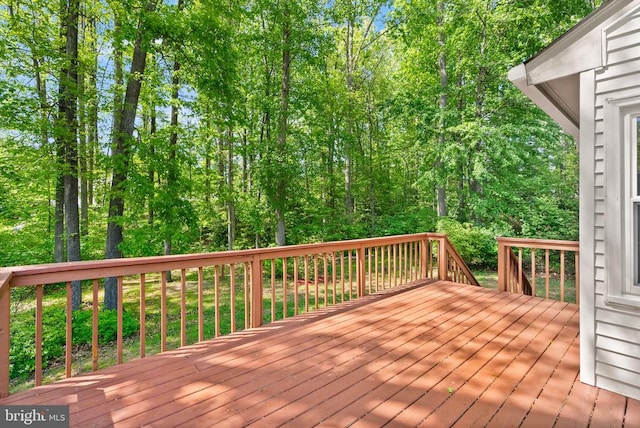view of deck