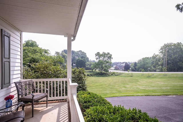 exterior space with covered porch