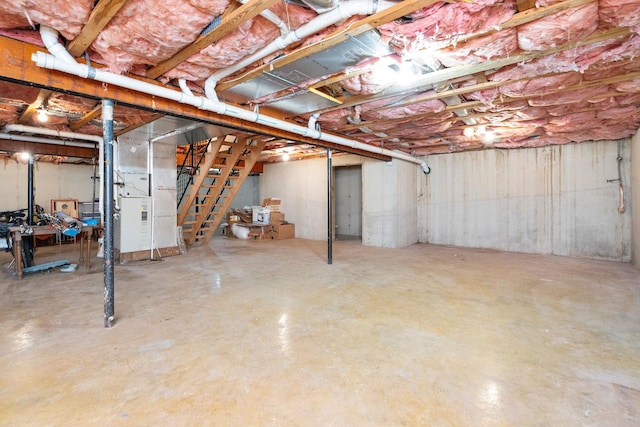 view of basement