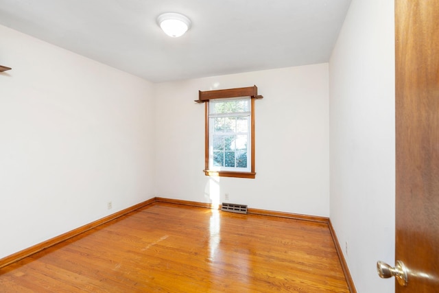 empty room featuring light hardwood / wood-style floors