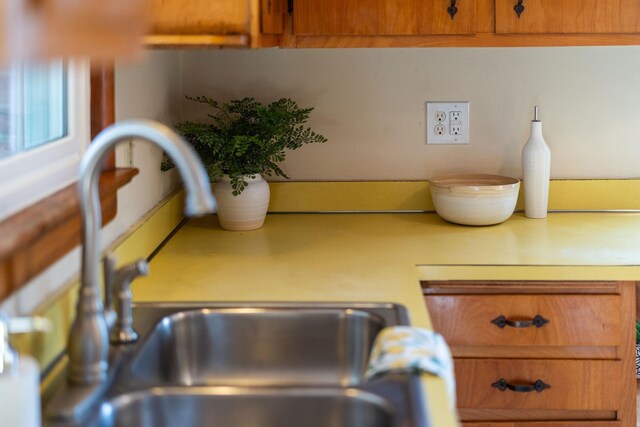 interior details with sink