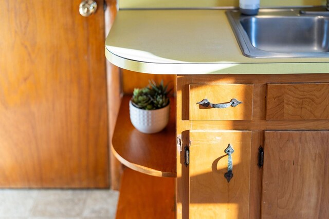 interior details featuring sink