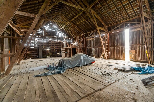 view of attic