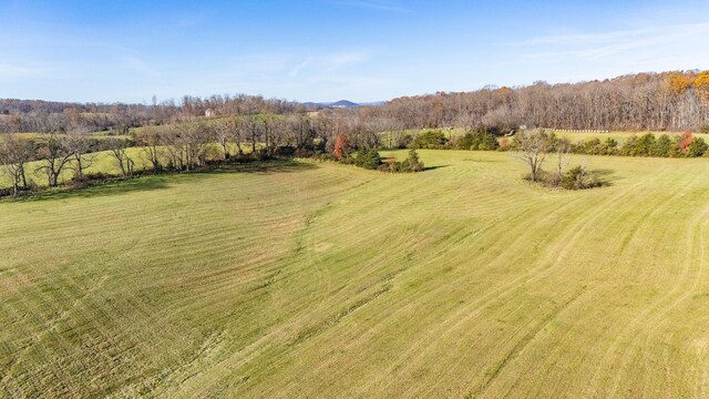 drone / aerial view featuring a rural view