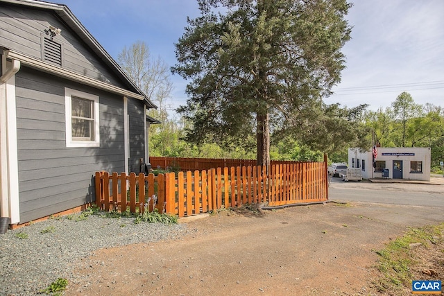 exterior space with fence